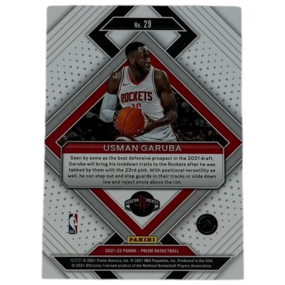 Usman Garuba 2021-22 Panini Prizm Emergent‎ RC #29 Houston Rockets